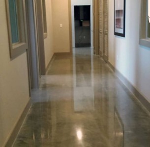 stained and polished concrete